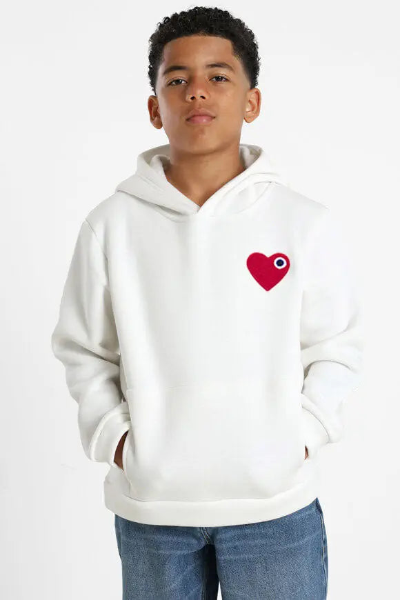 Sweat Capuche Coeur enfant bonhomme