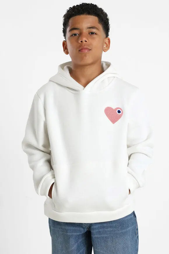 Sweat Capuche Coeur enfant bonhomme