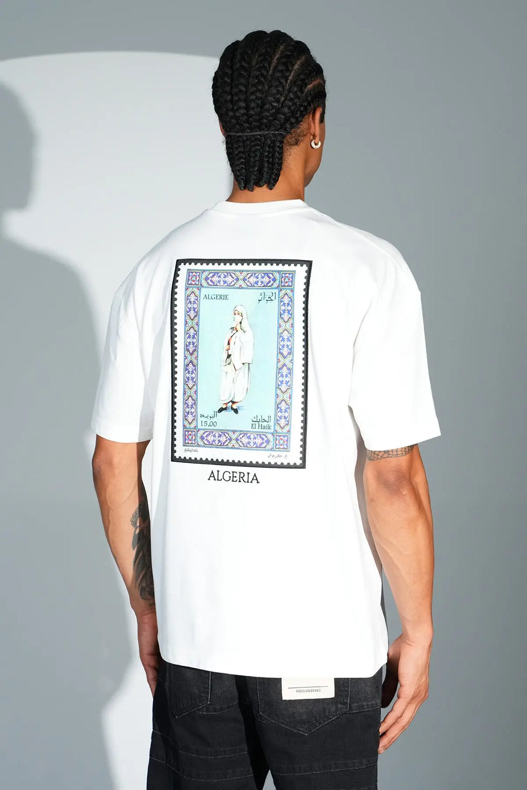 Tee Shirt El Haik Algeria blanc - bonhomme