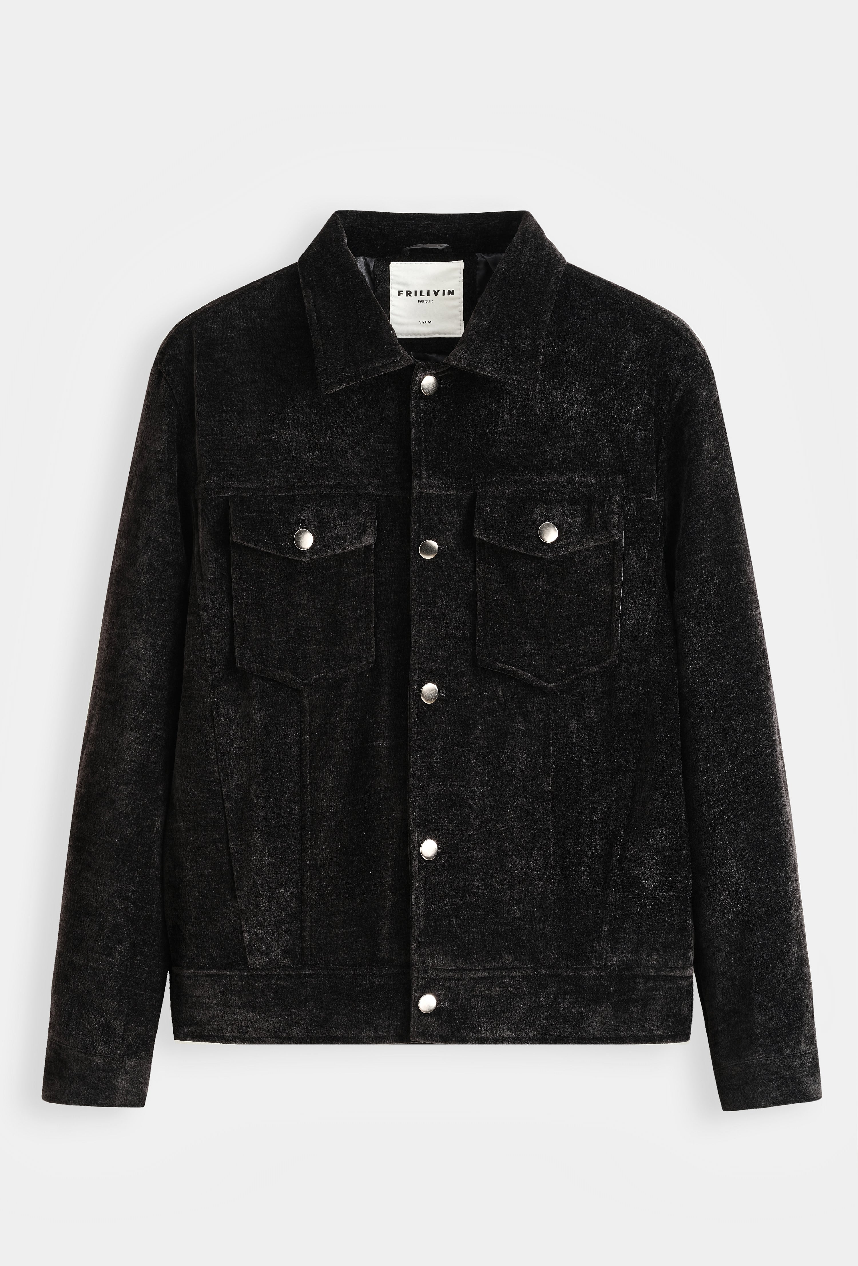 Veste Trucker Chenille Velour Homme