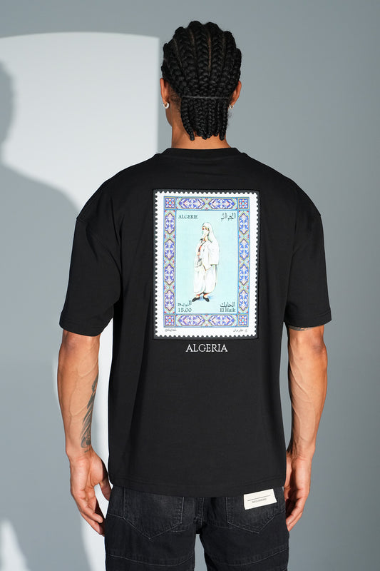 Tee Shirt El Haik Algeria Noir