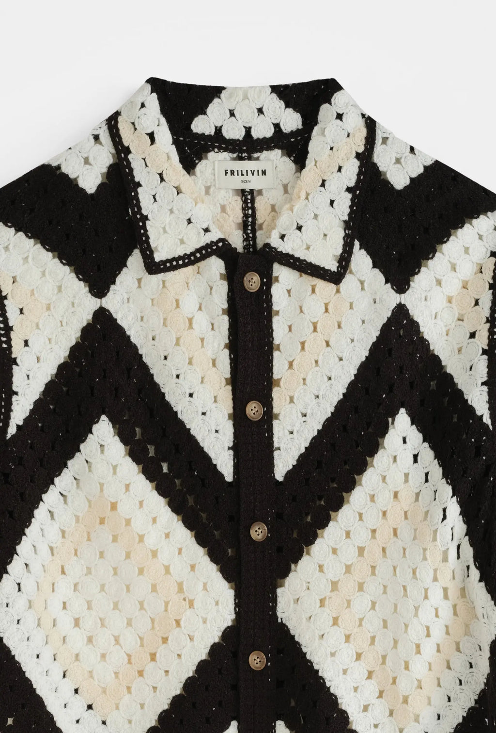 Chemise Crochet Homme motifs bonhomme