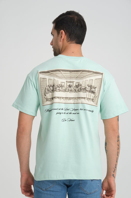 Tee shirt leonardo da vinci Aqua