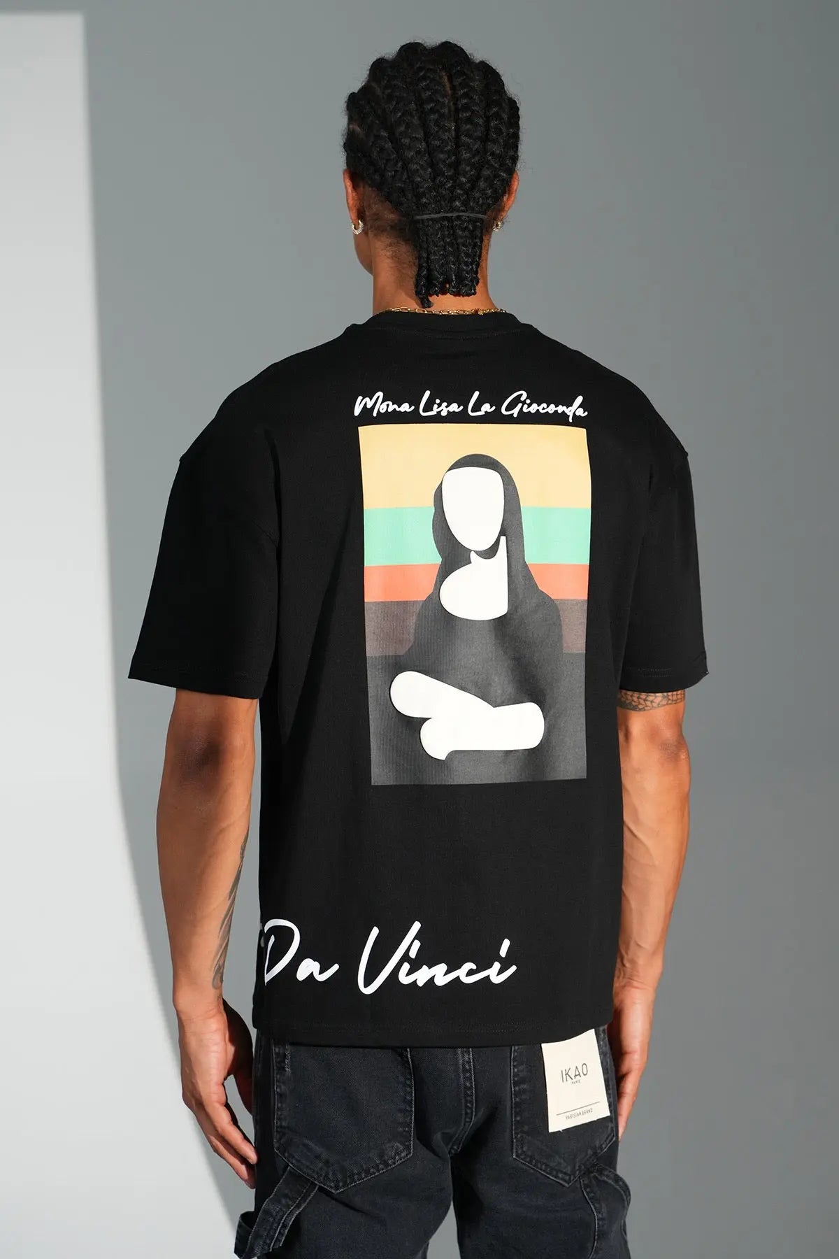 Tee-shirt Joconde Noir - bonhomme