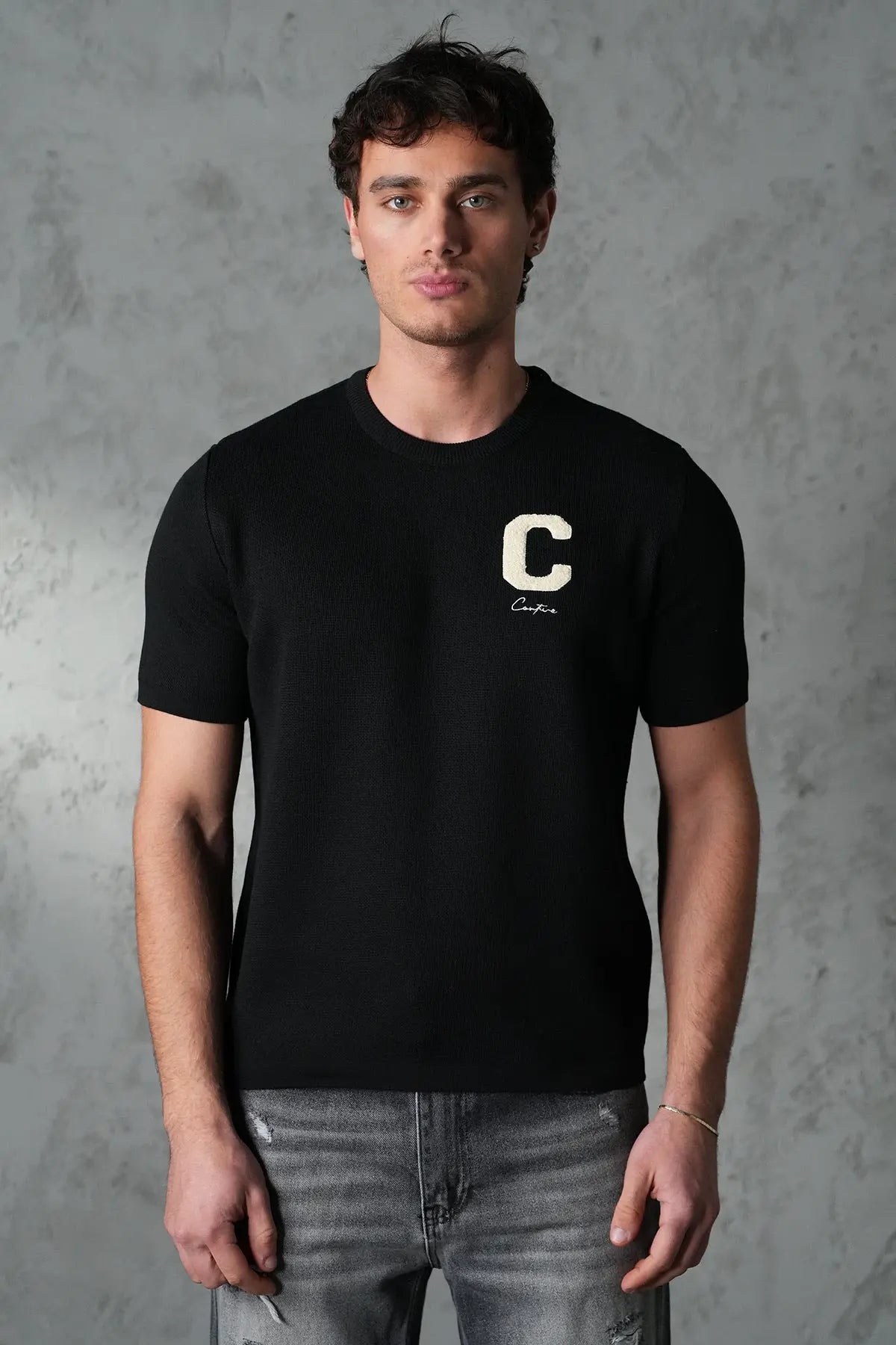 Pull Maille Homme Signature “C” – Élégance Moderne & Confort Premium bonhomme