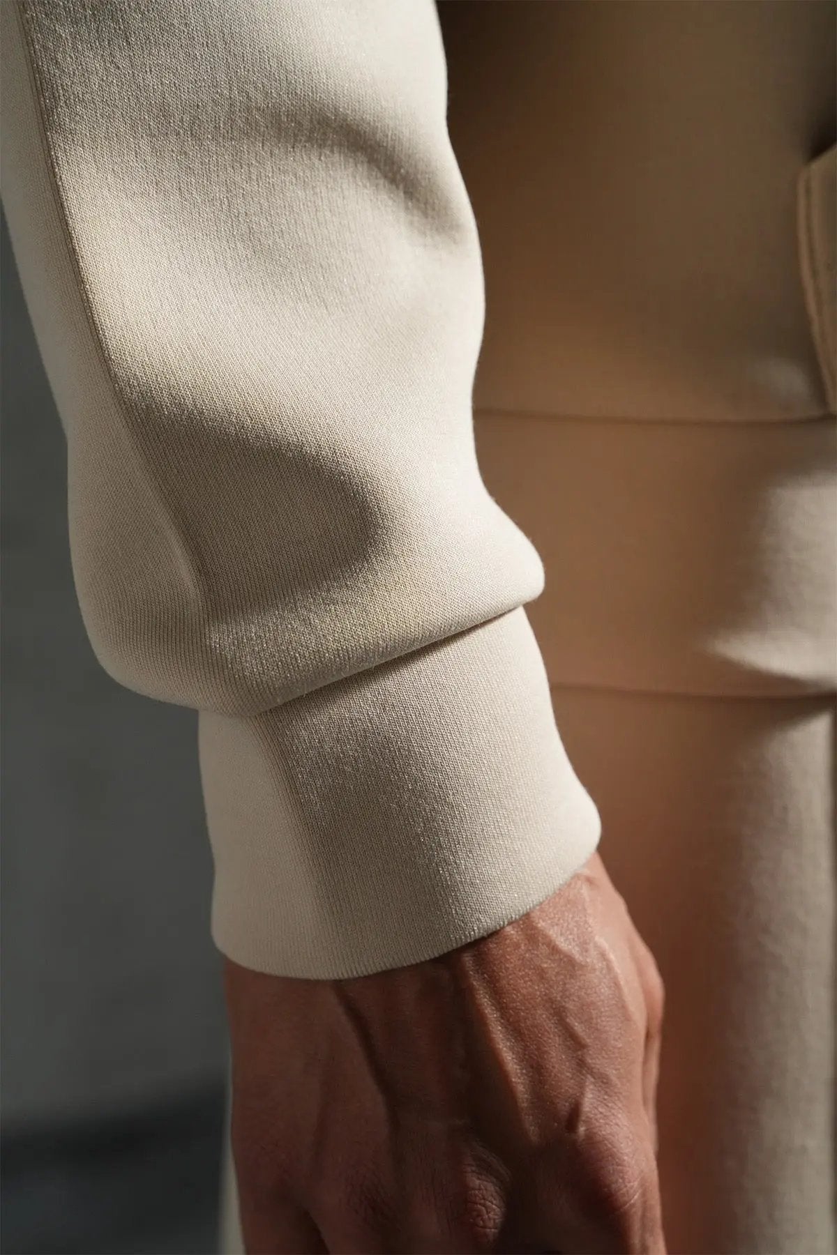 Ensemble jogging Beige zippé – IKAO Paris bonhomme