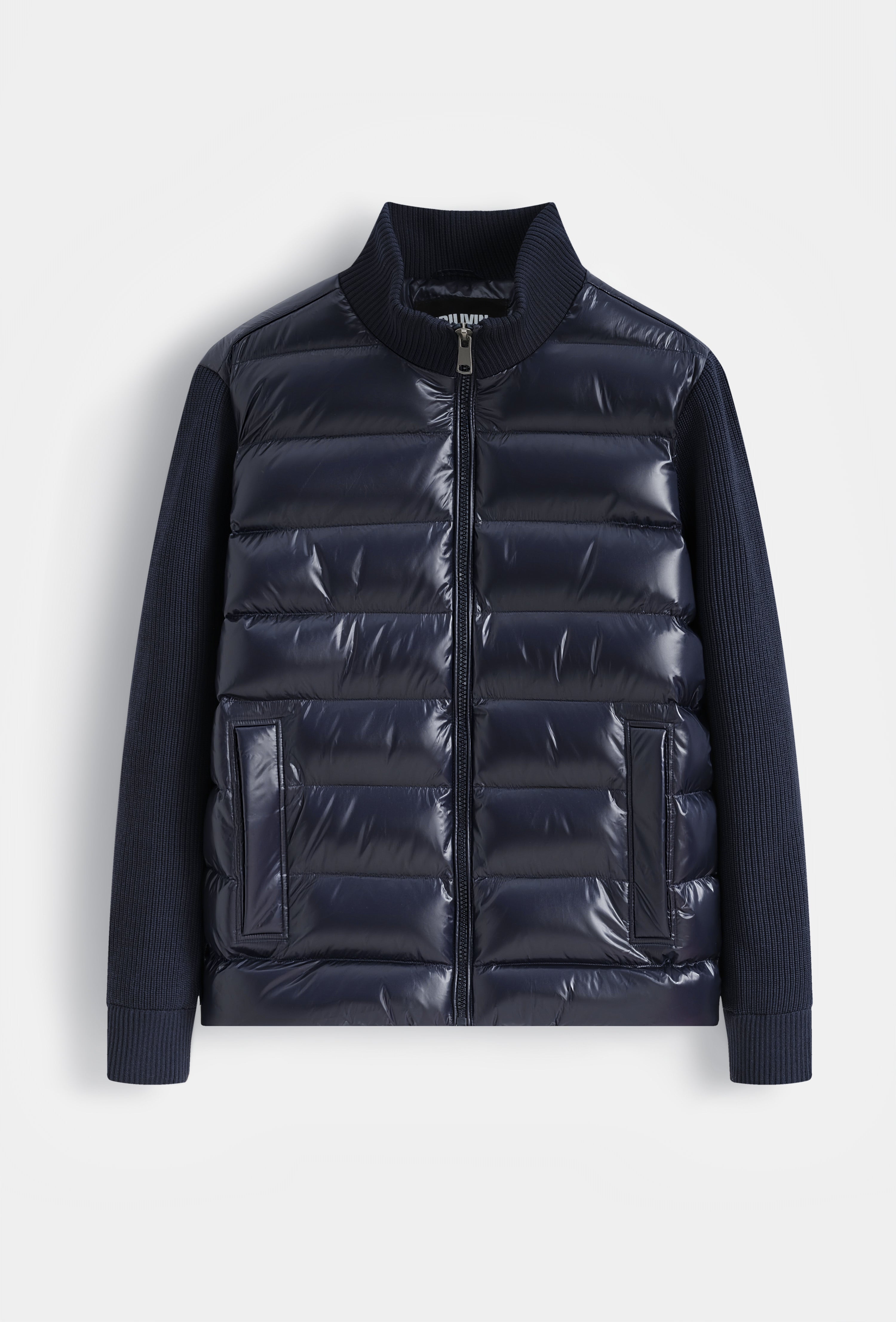Veste Bi-Matière Homme Brillante