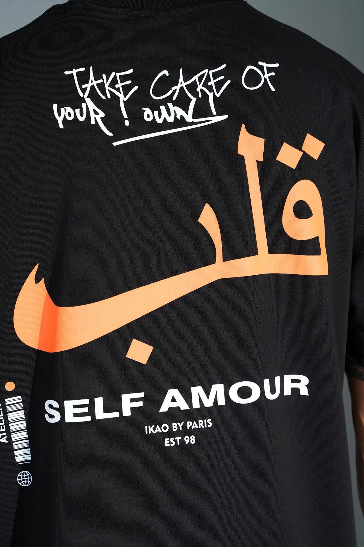 T-shirt Oversize Noir – Self Amour bonhomme