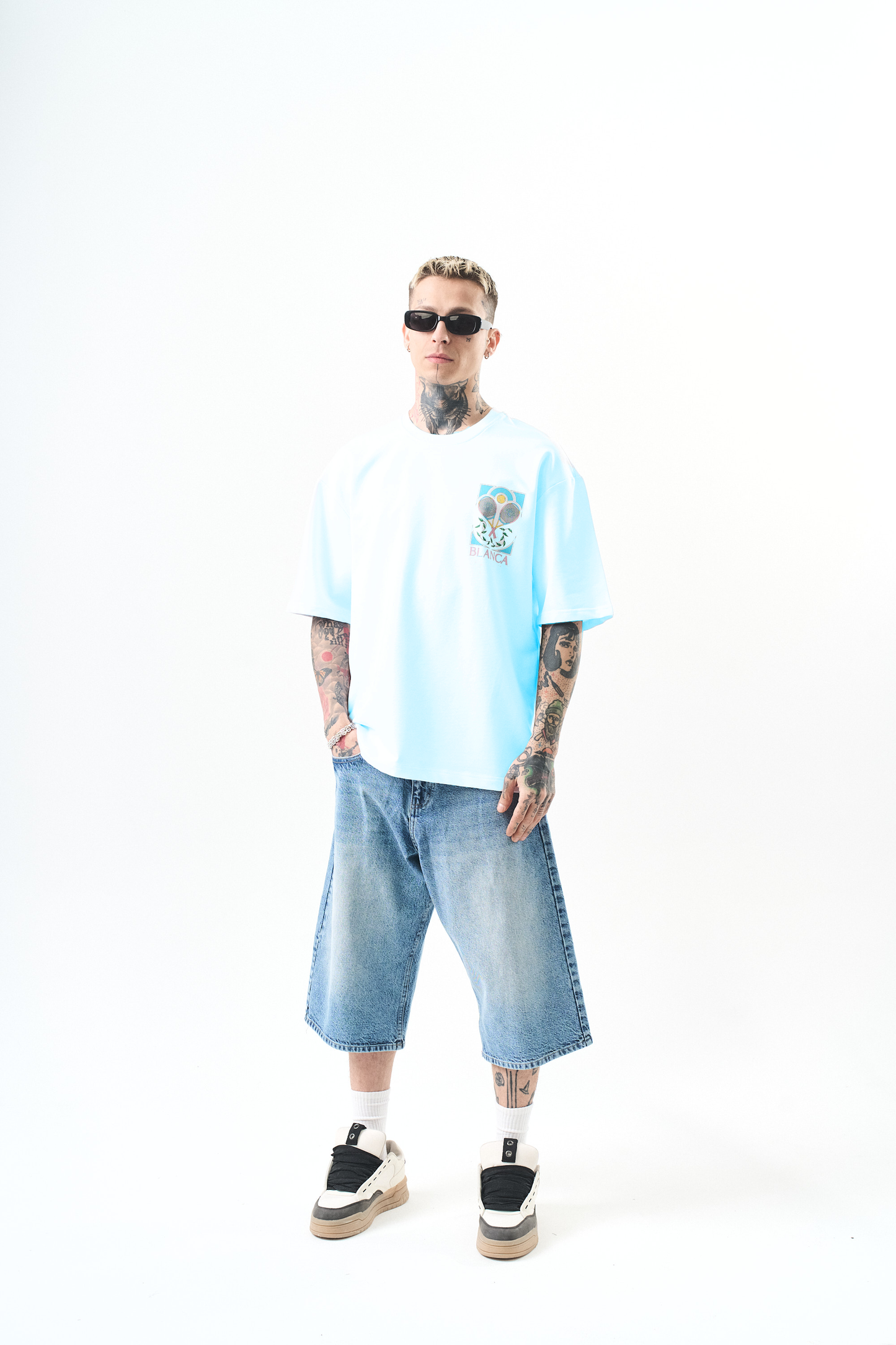 Tee Shirt Blanca Tennis Ciel
