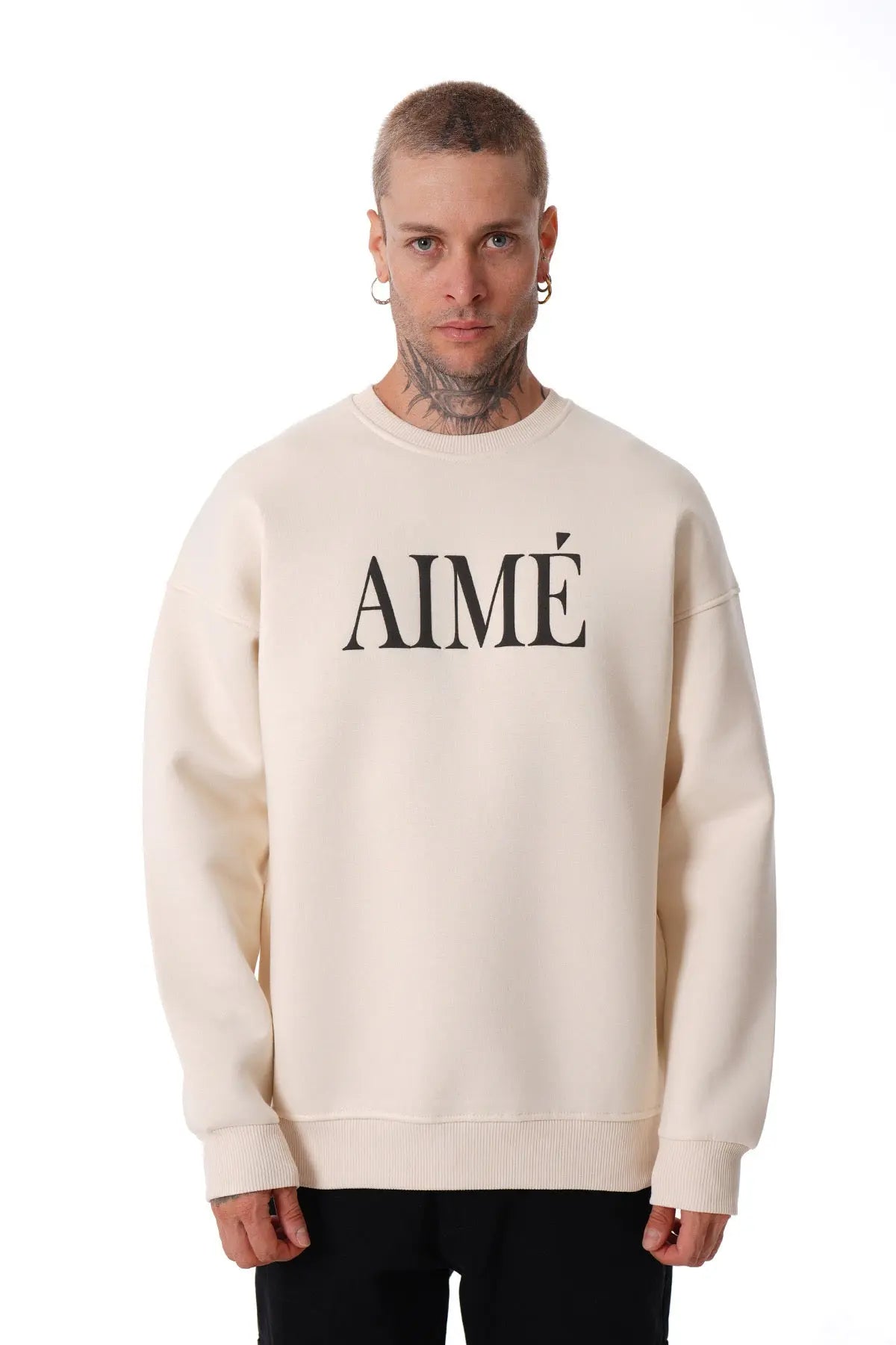 Sweat Creme Aimé bonhomme