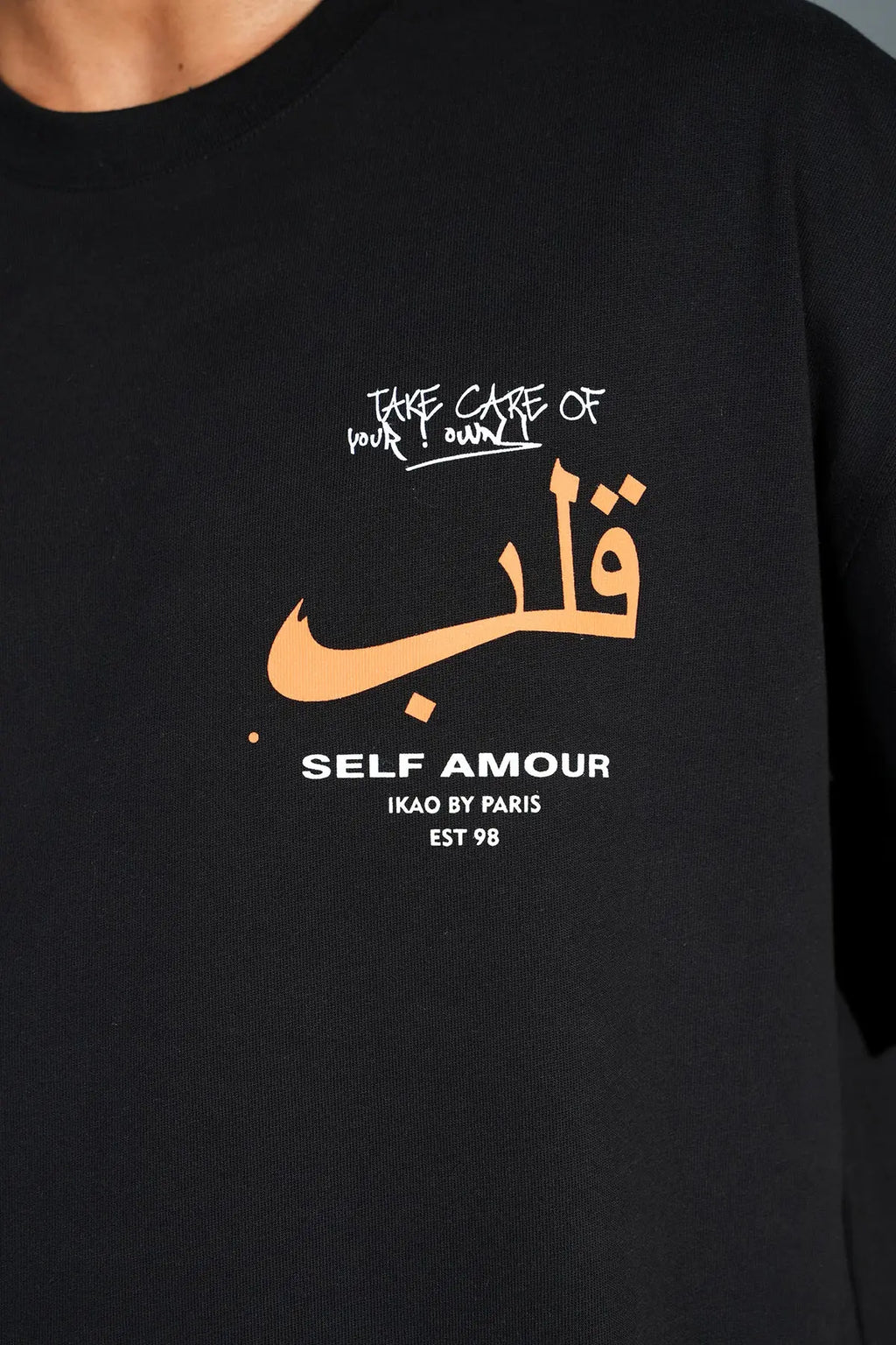 T-shirt Oversize Noir – Self Amour bonhomme