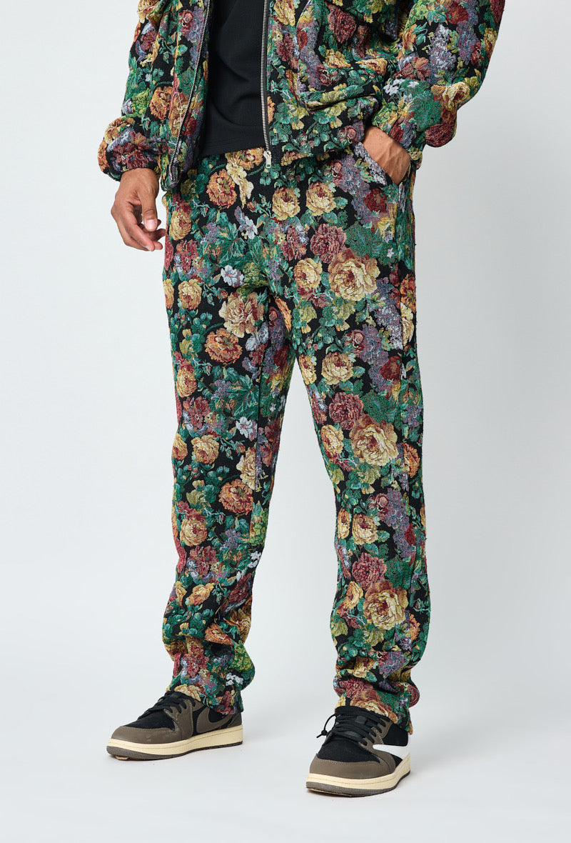 L’ensemble homme veste, pantalon, imprimé floral