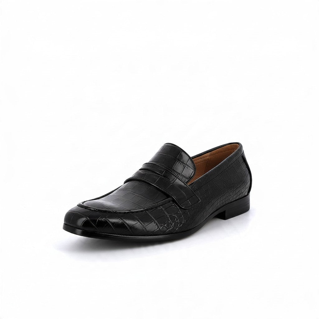Mocassin Homme Croco Penny Loafer