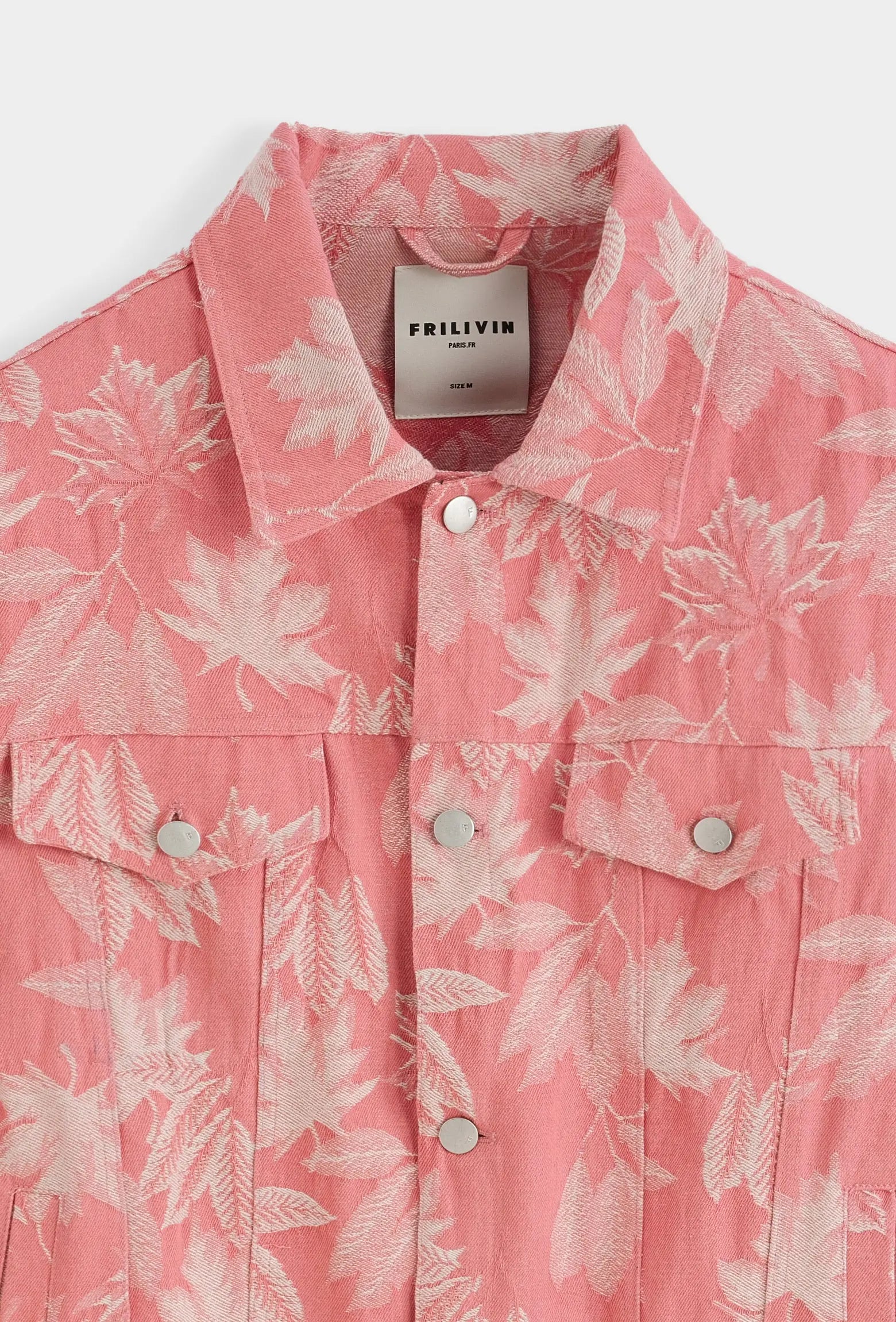 Veste homme imprimé feuilles – Coupe streetwear bonhomme