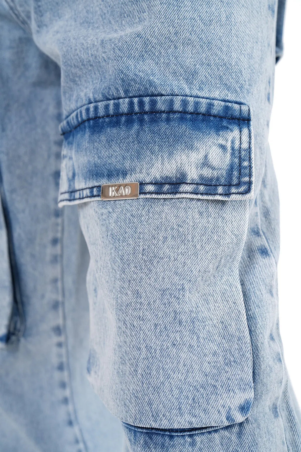 Jeans Bleu homme Coupe Large Multipoches bonhomme