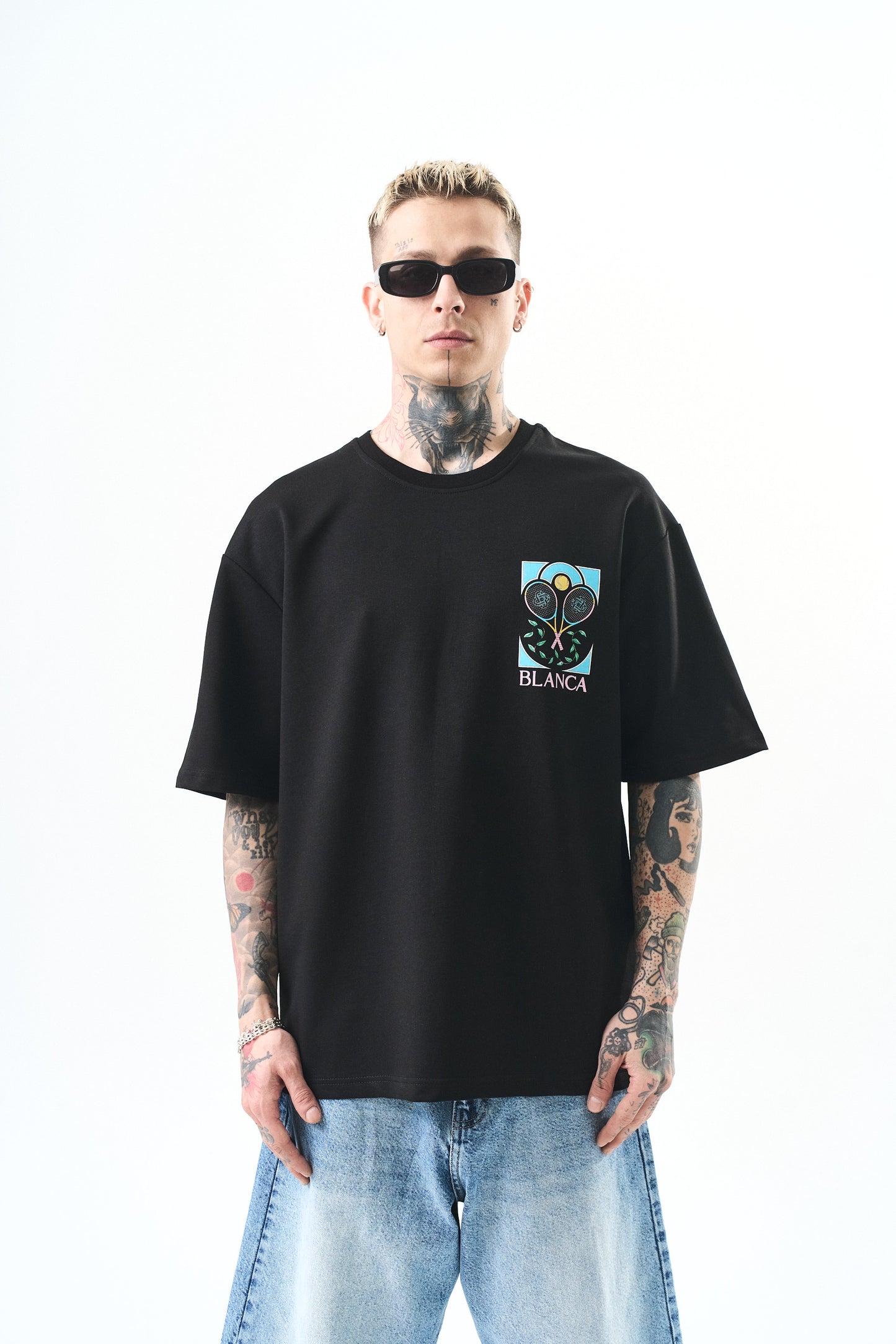 Tee Shirt Blanca Tennis Noir