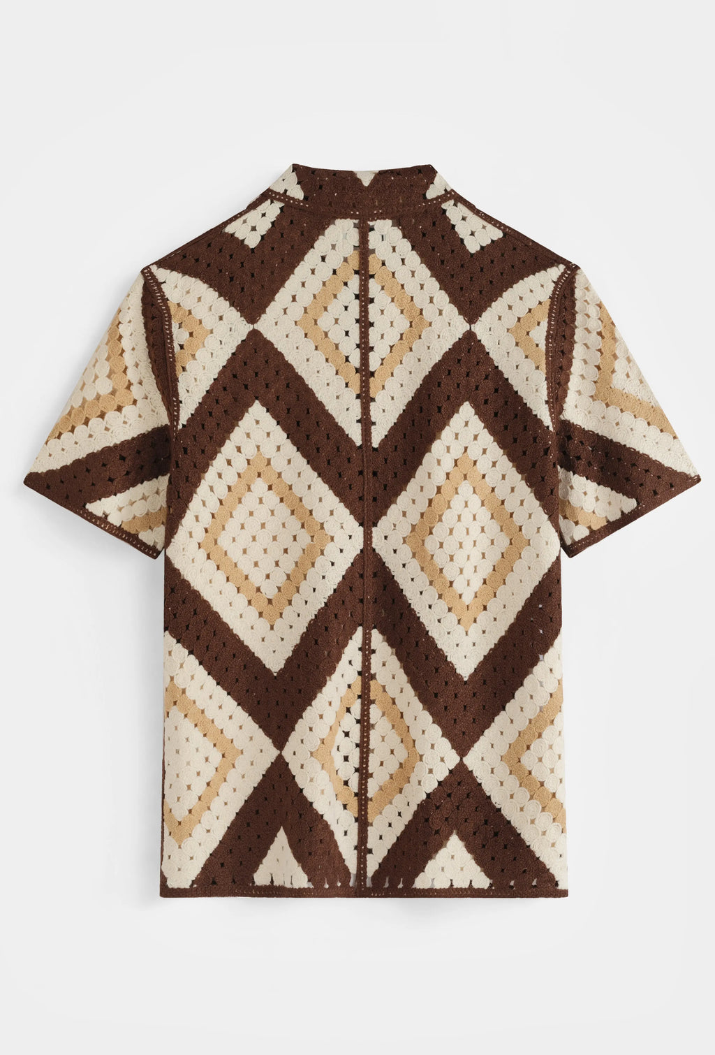 Chemise Crochet Homme motifs bonhomme