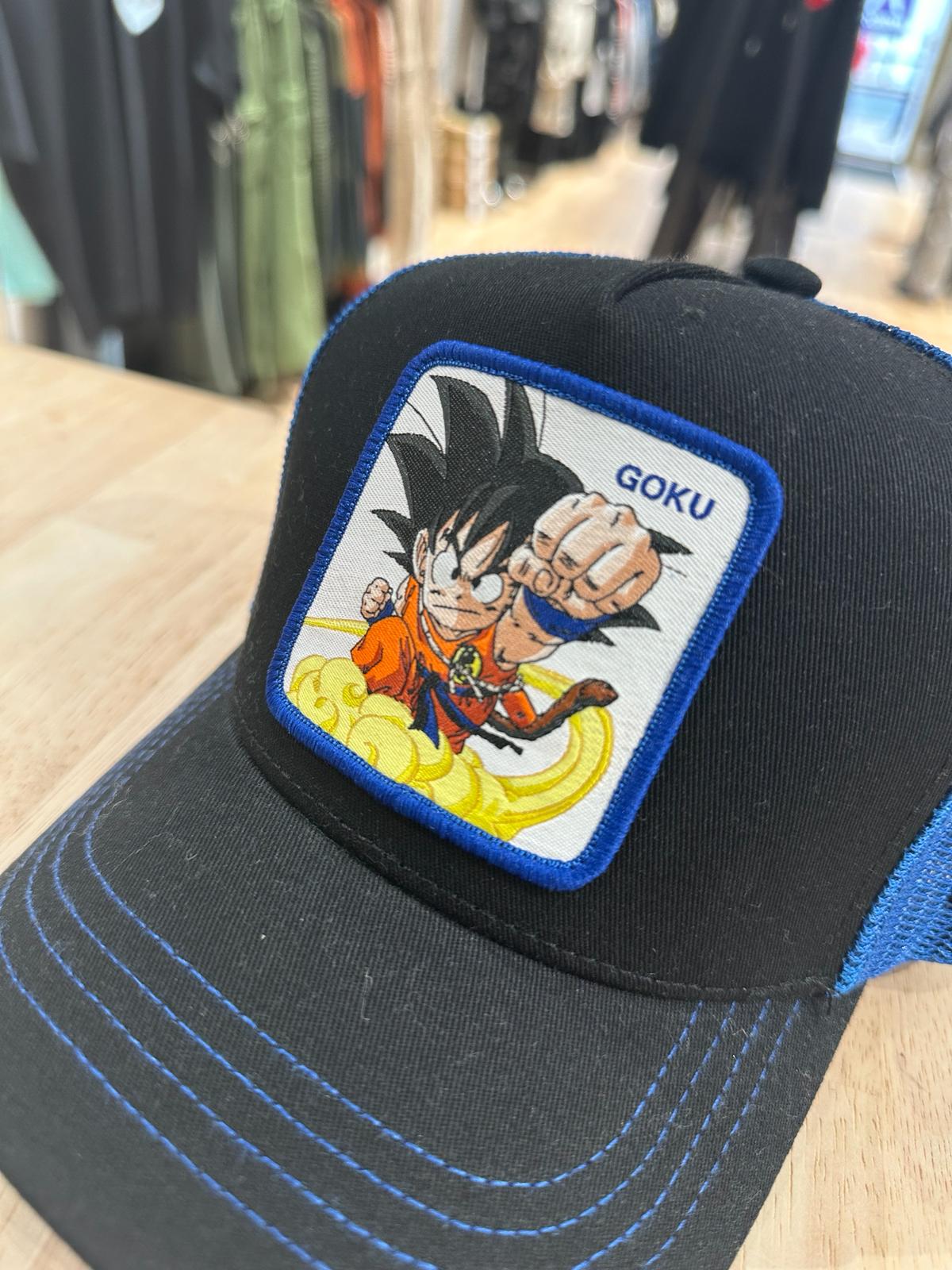 Casquette Trucker Dragon Ball Z Goku Snapback Noir bleu Capslab