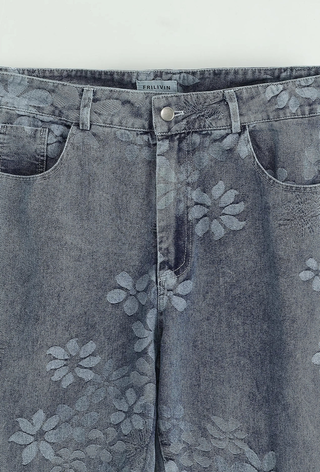 Ensemble En Jeans Denim Bleu Floral bonhomme