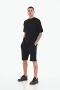 Ensemble Noir maille bonhomme
