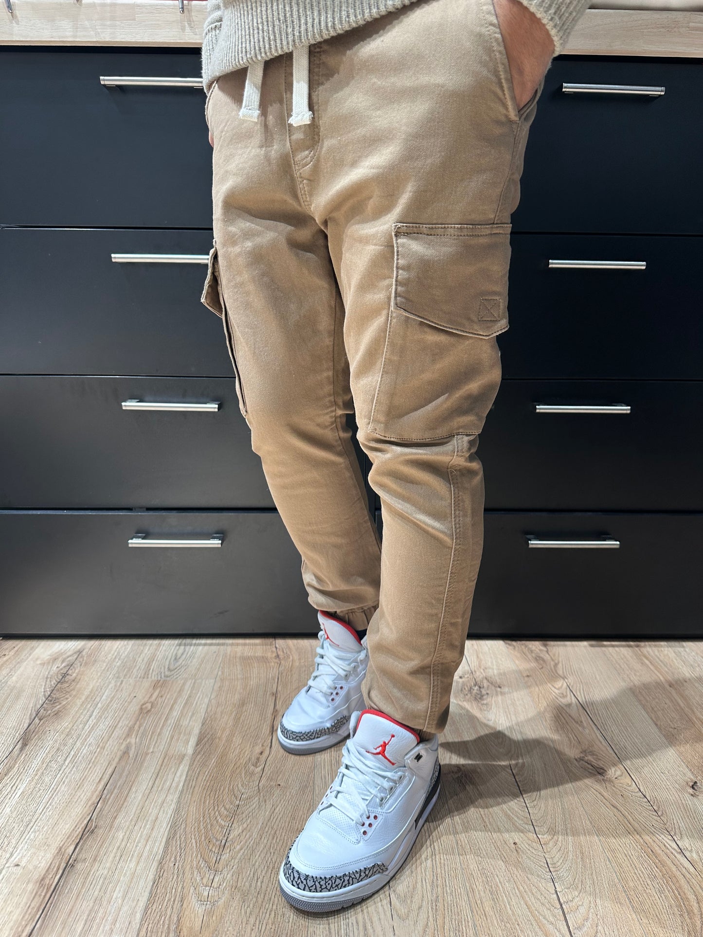 Pantalon Cargo Jogger Camel