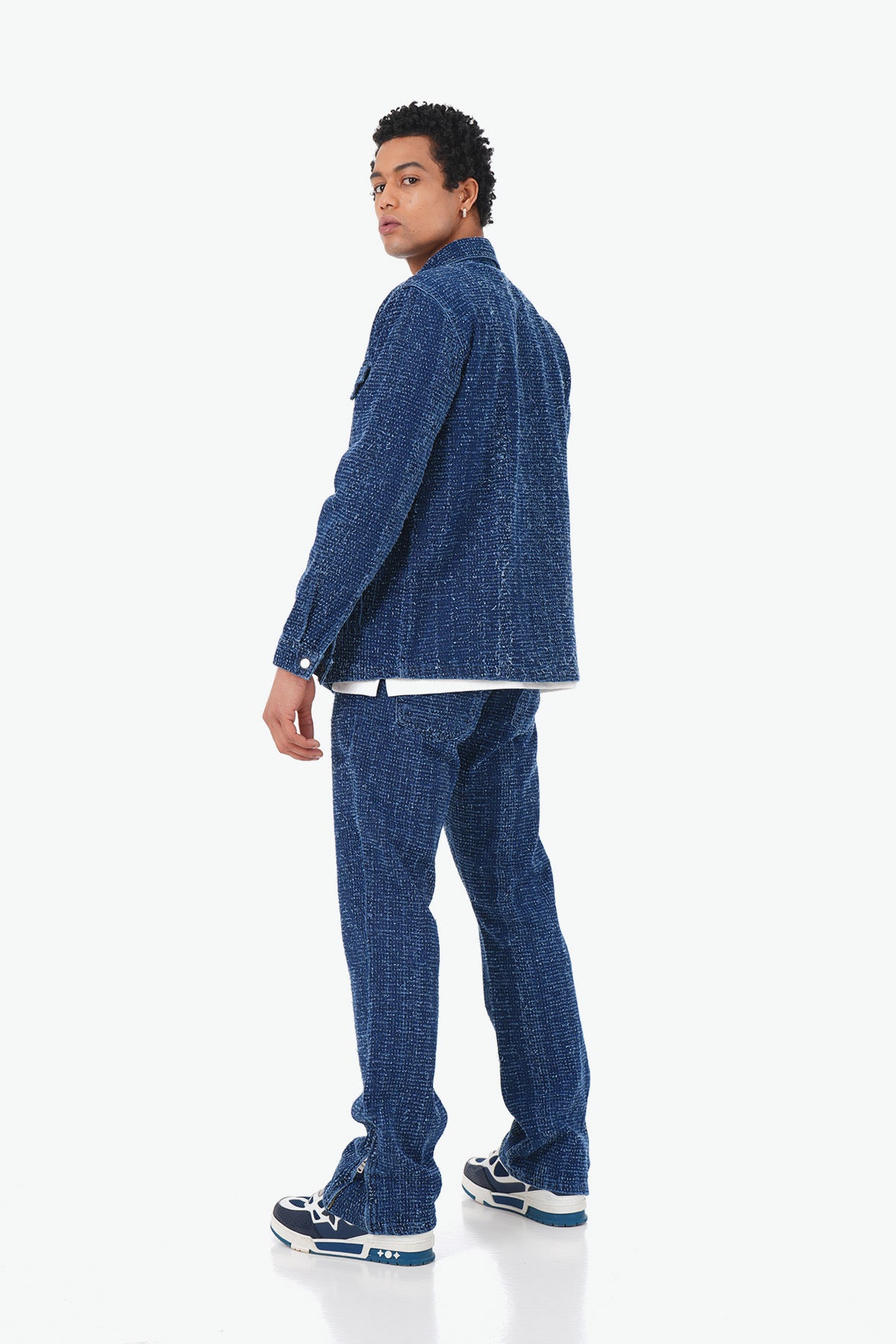 Ensemble veste et pantalon Jeans Bleu Foncé