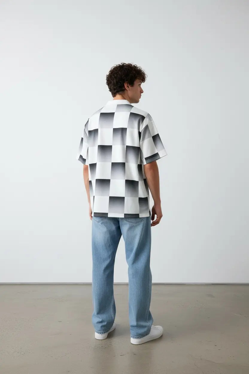 Polo Néoprene Paris homme imprimé – style streetwear bonhomme