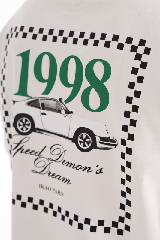 Tee Shirt Tour Porche 1998 Blanc