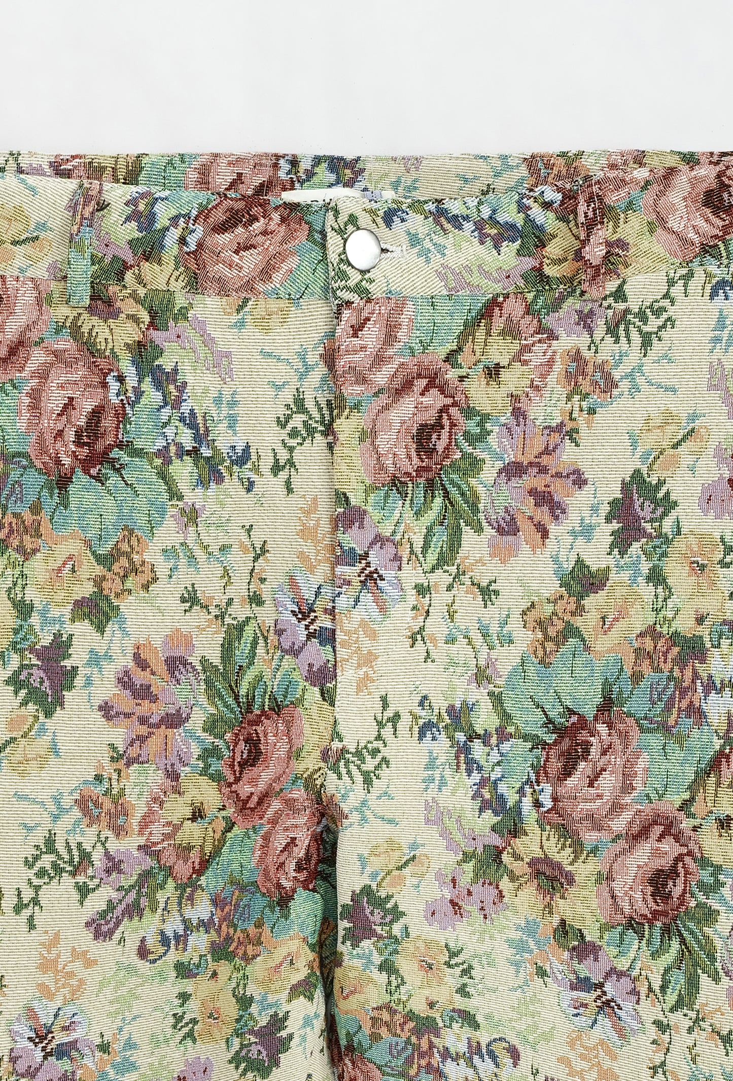 Pantalon floral beige