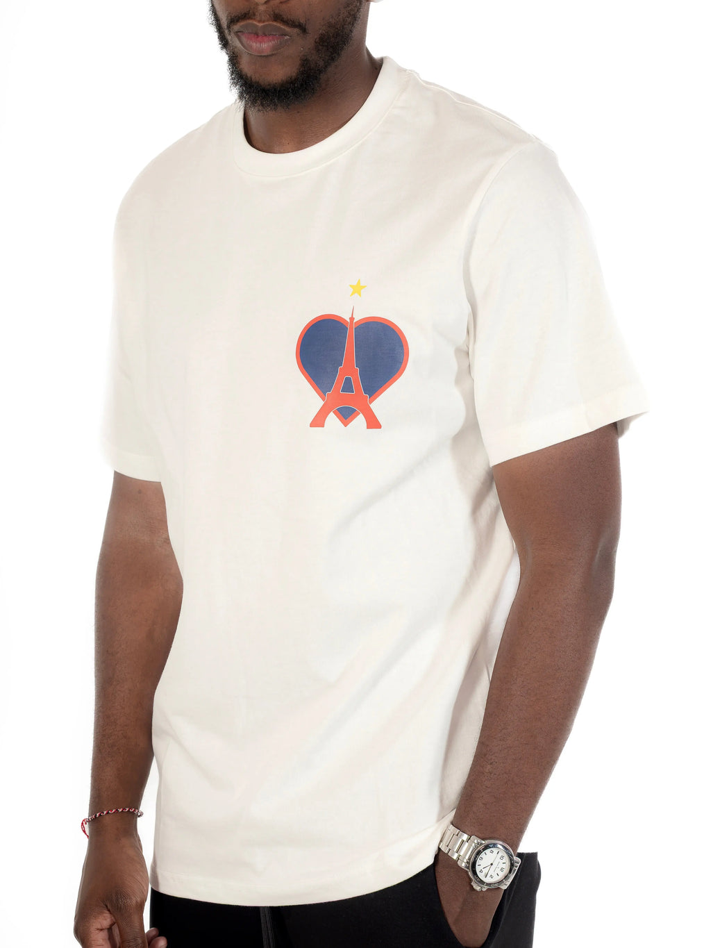 Tee Shirt Ici c'est Paris Blanc bonhomme