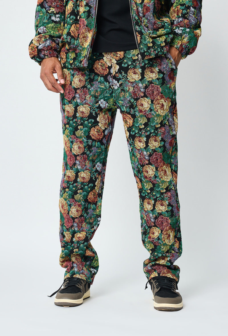 L’ensemble homme veste, pantalon, imprimé floral