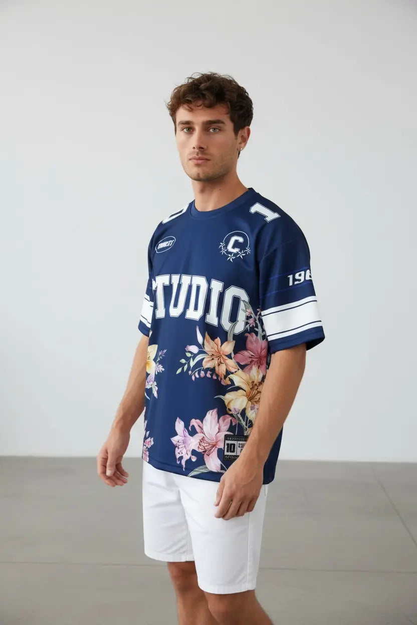 T-shirt Homme Studio Flowers – édition sport street bonhomme