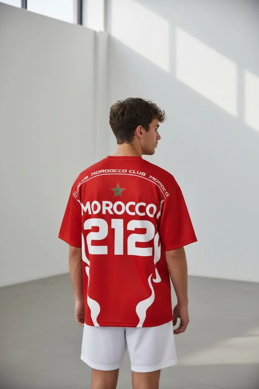 T-shirt Foot Morocco 212 – édition sport street bonhomme