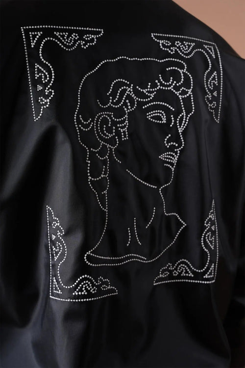 Blouson Ikao Noir Strass bonhomme