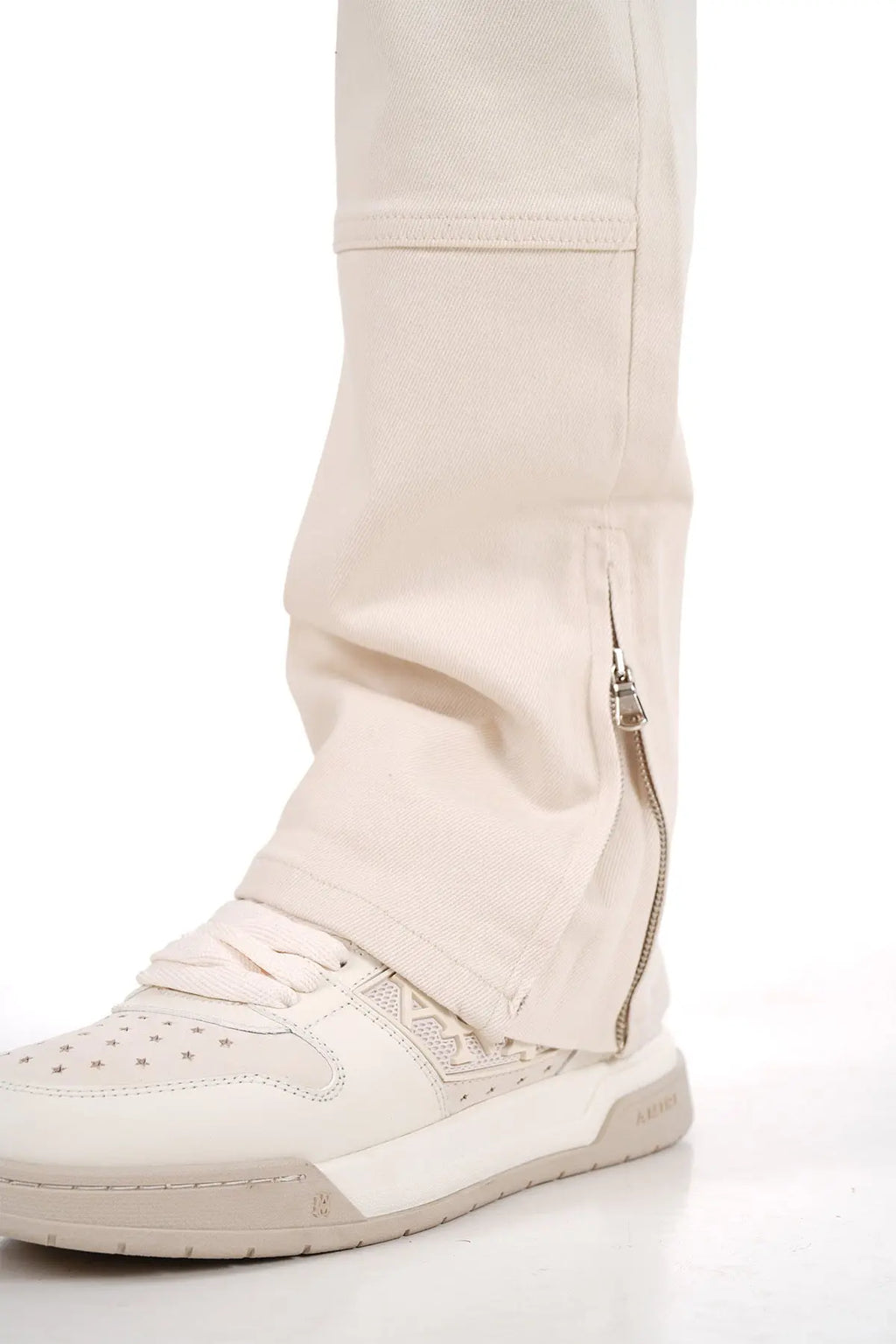 Jeans Carpenteur Beige Homme Coupe Flare bonhomme