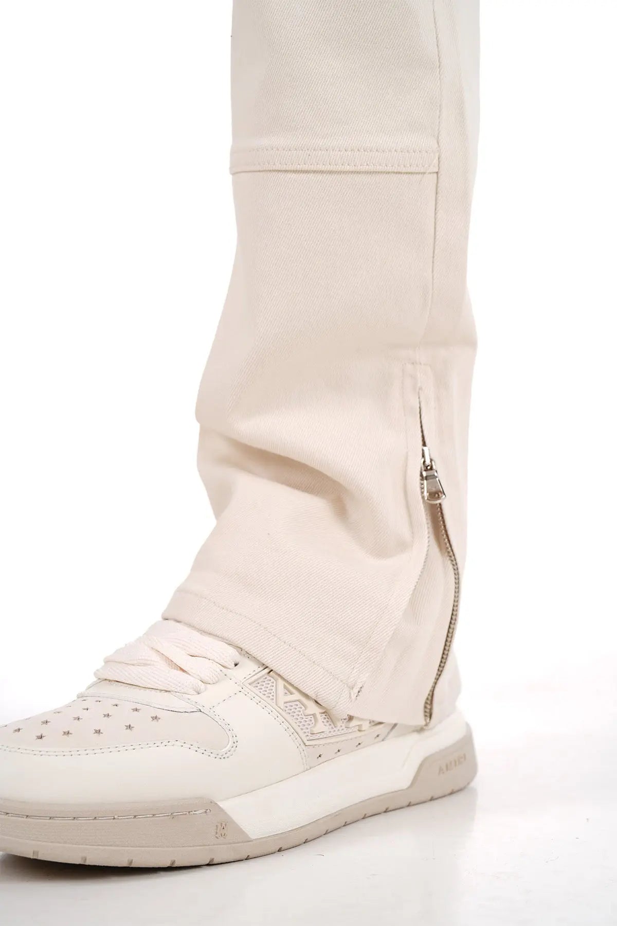 Jeans Carpenteur Beige Homme Coupe Flare bonhomme