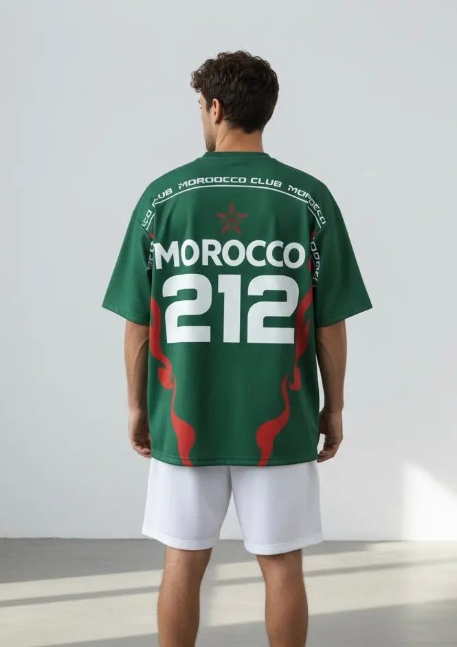 T-shirt Foot Morocco 212 – édition sport street bonhomme