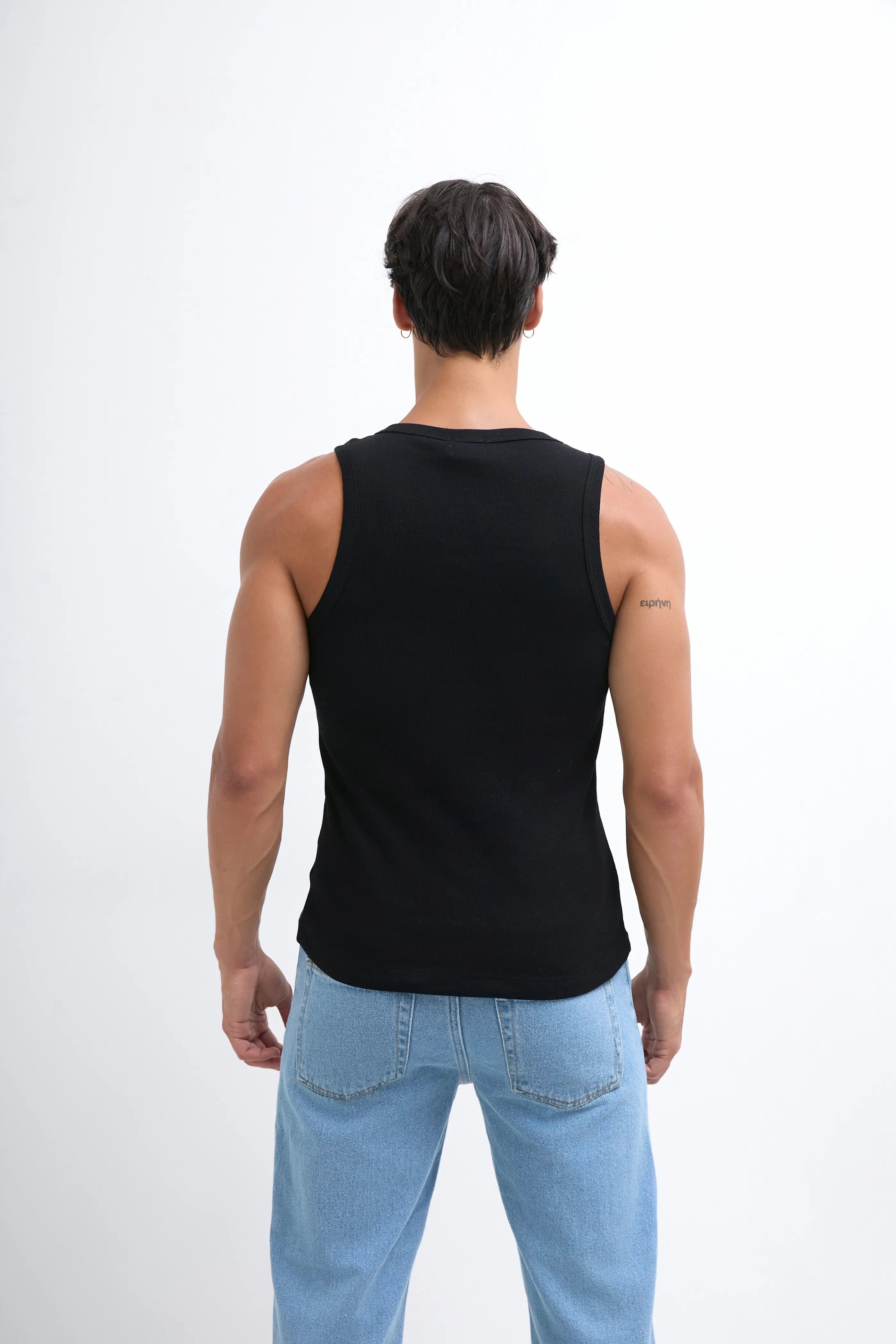 Débardeur noir homme bonhomme