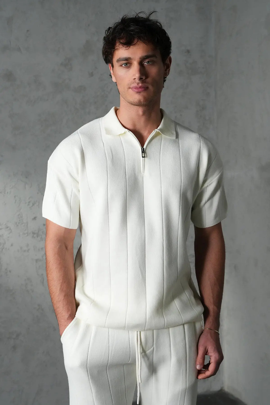 Ensemble Homme Premium Texture Verticale – Coupe Moderne & Confort Absolu bonhomme