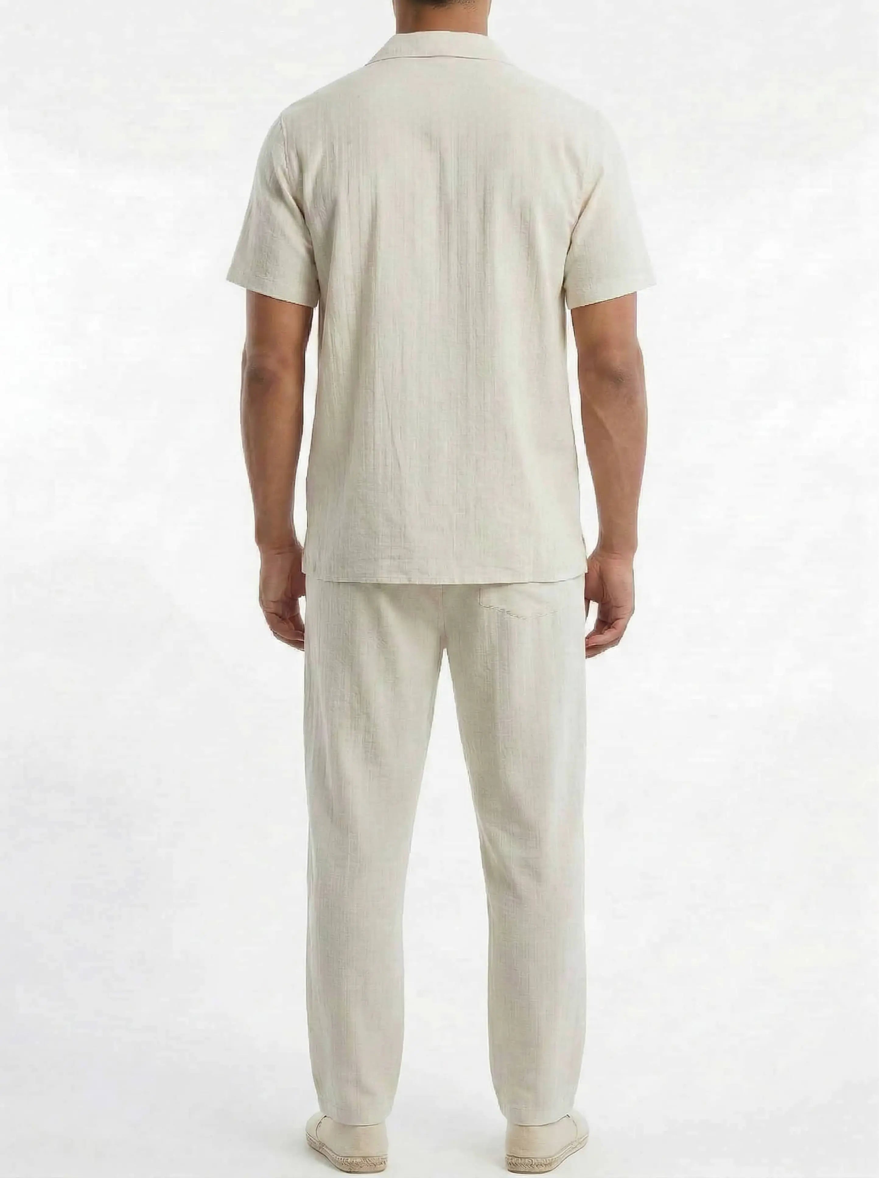 Ensemble chemise et pantalon – Homme en Lin bonhomme