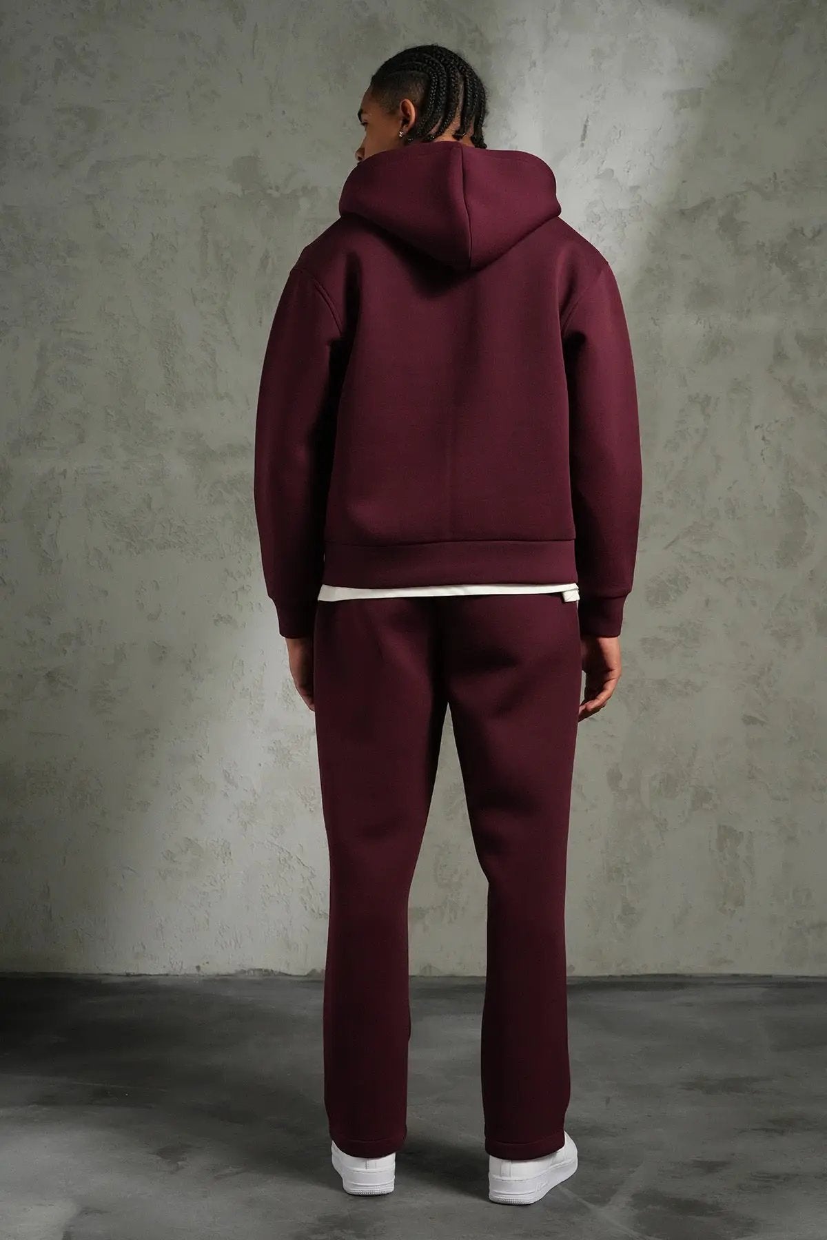 Ensemble jogging Bordeau zippé – IKAO Paris bonhomme