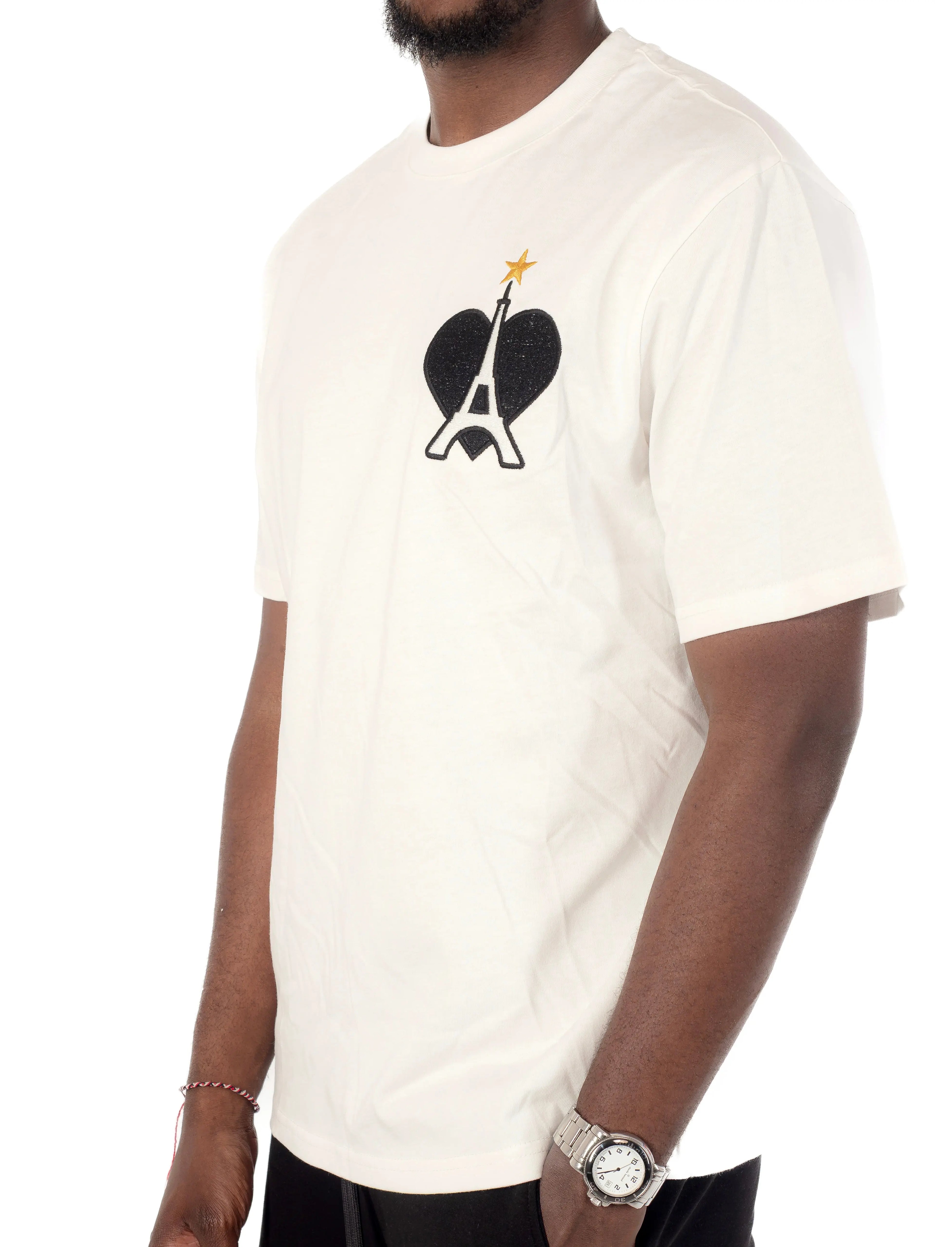 Tee Shirt tour eiffel étoile Blanc - bonhomme