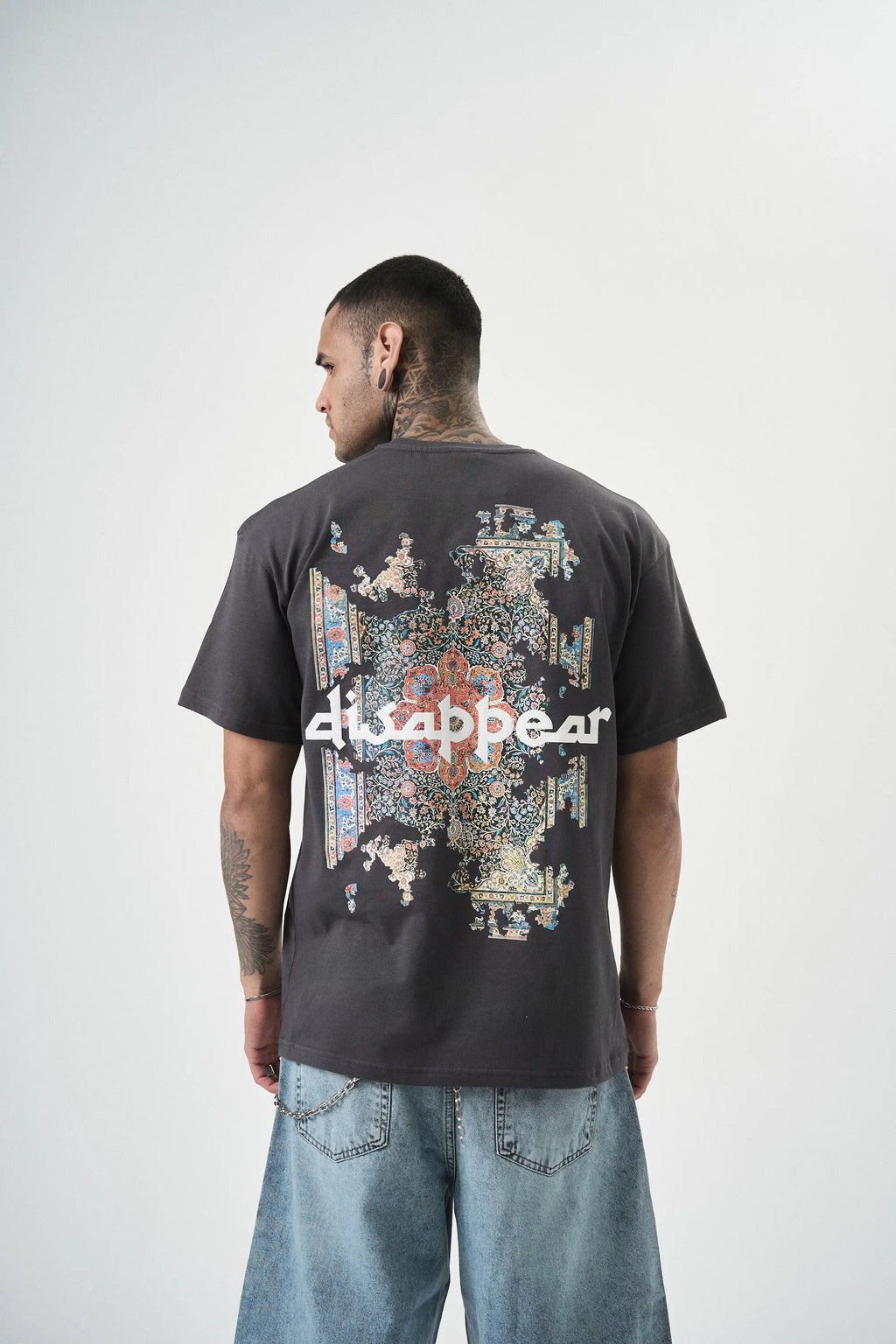 Tee Shirt Disappear Noir bonhomme