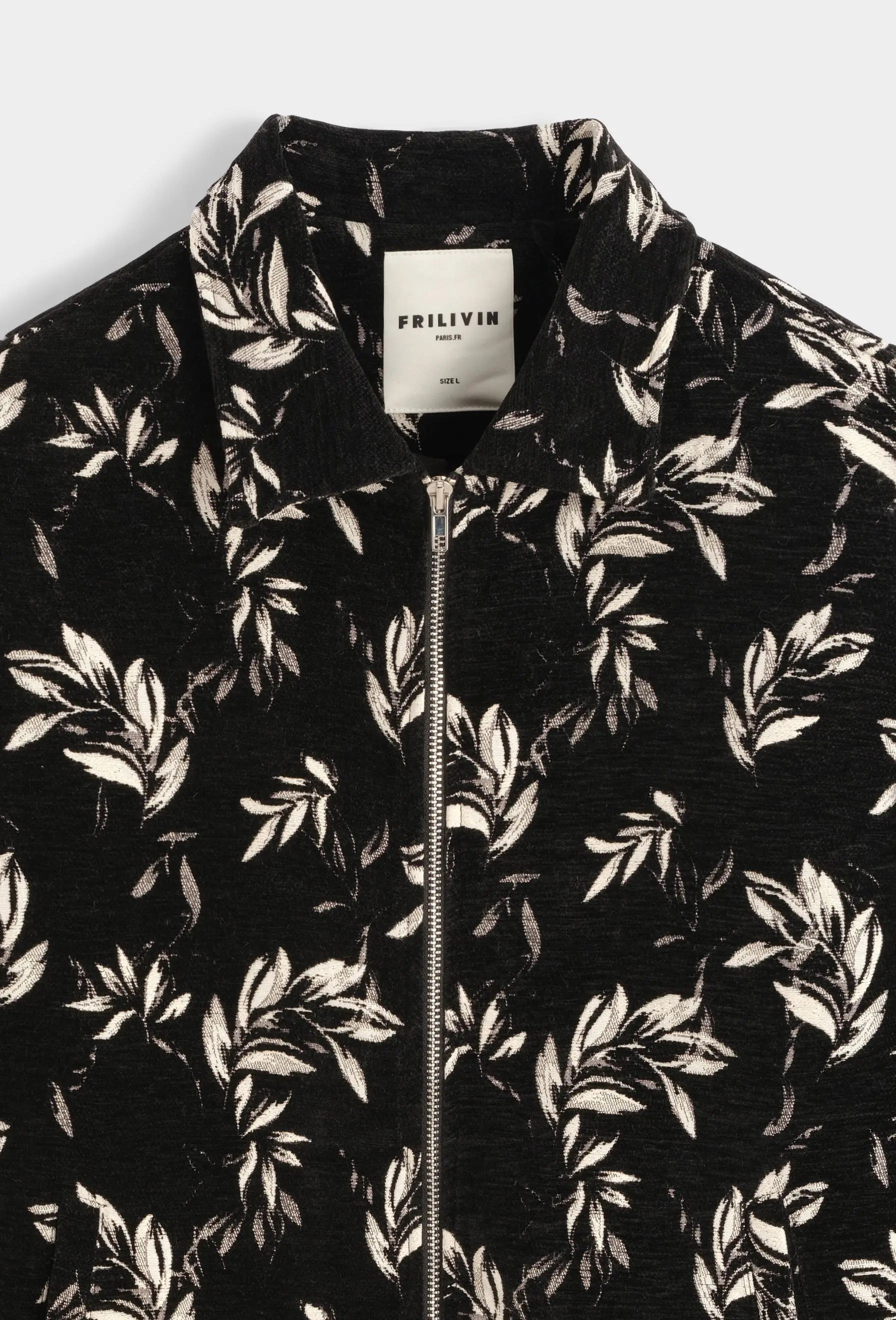 Veste Floral Homme Col Chemise bonhomme