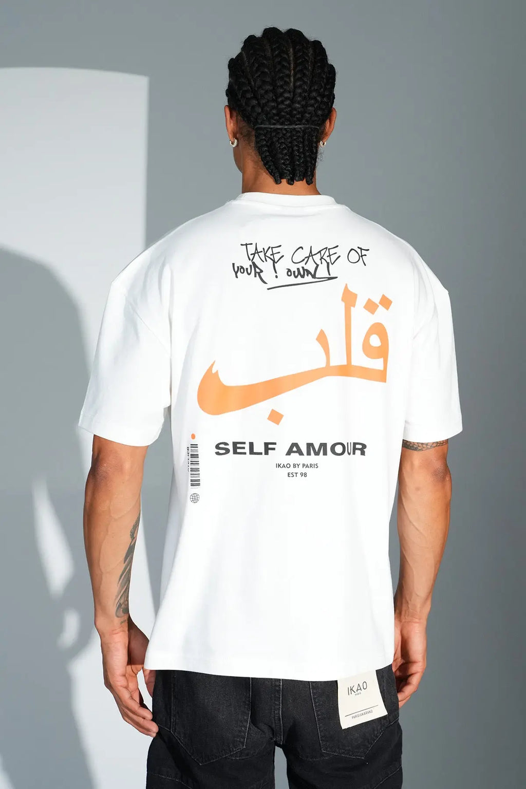 T-shirt Oversize Blanc – Self Amour bonhomme