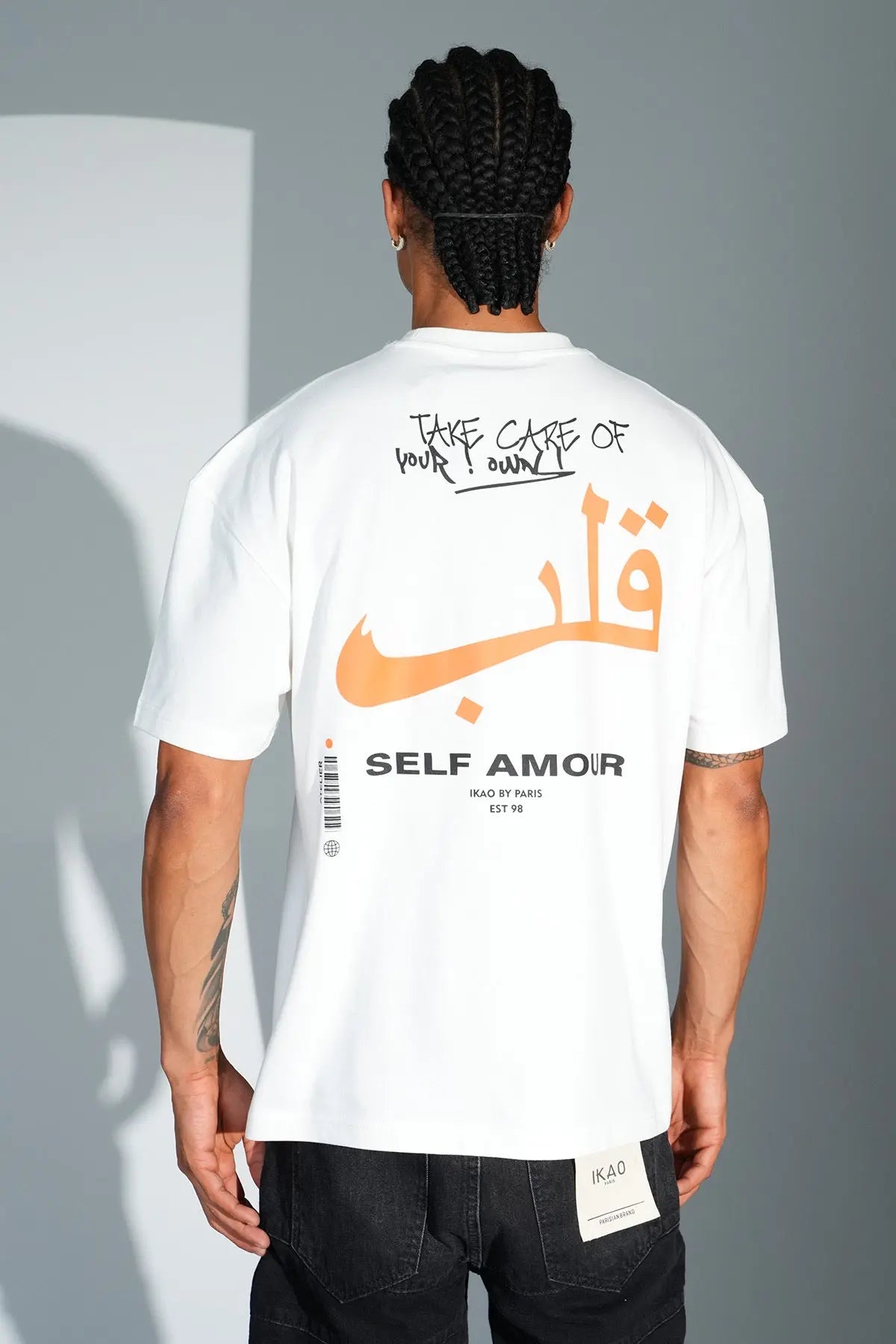 T-shirt Oversize Blanc – Self Amour bonhomme