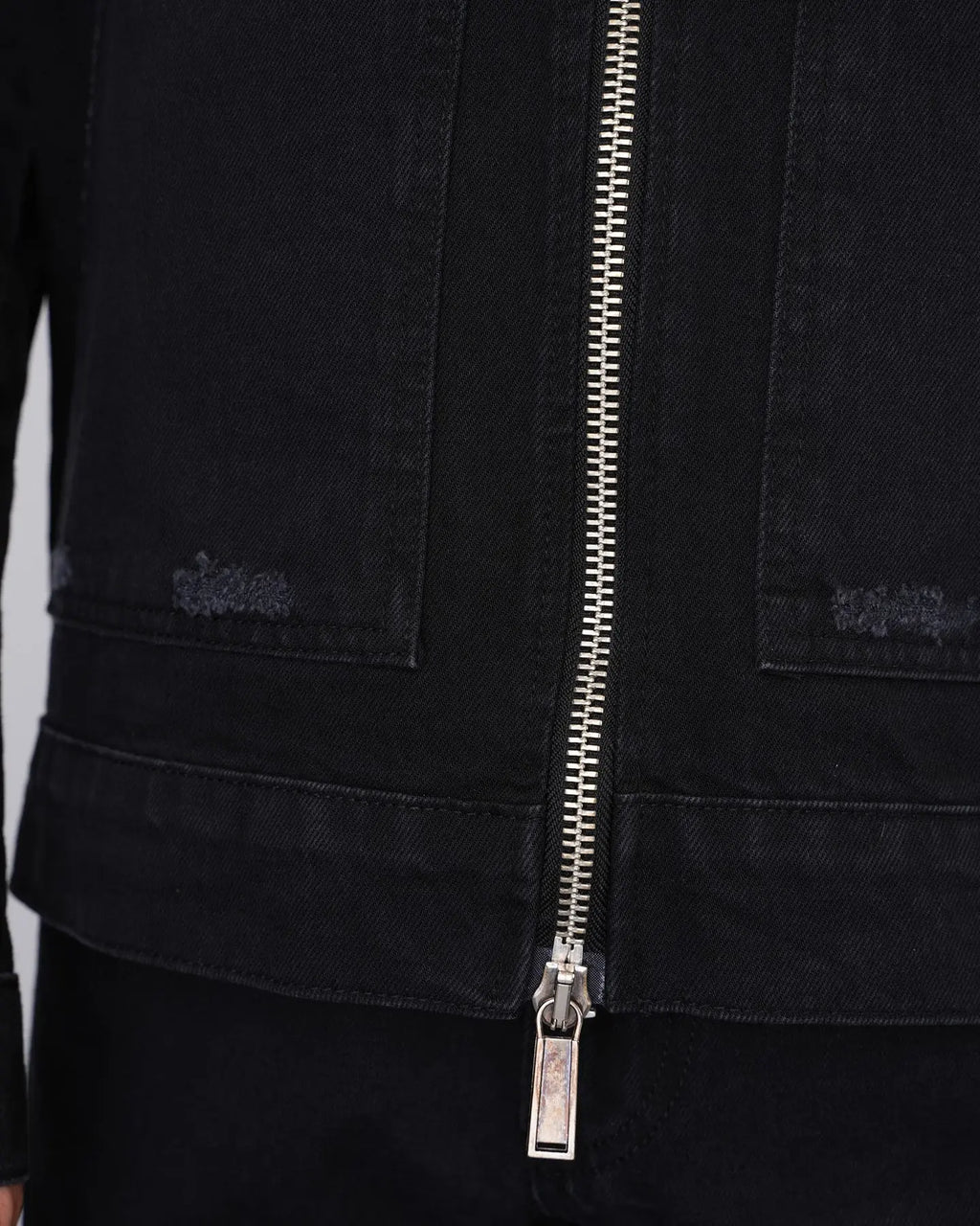 Ensemble Workwear Noir – Veste Denim & Jean Flare Carpenter bonhomme