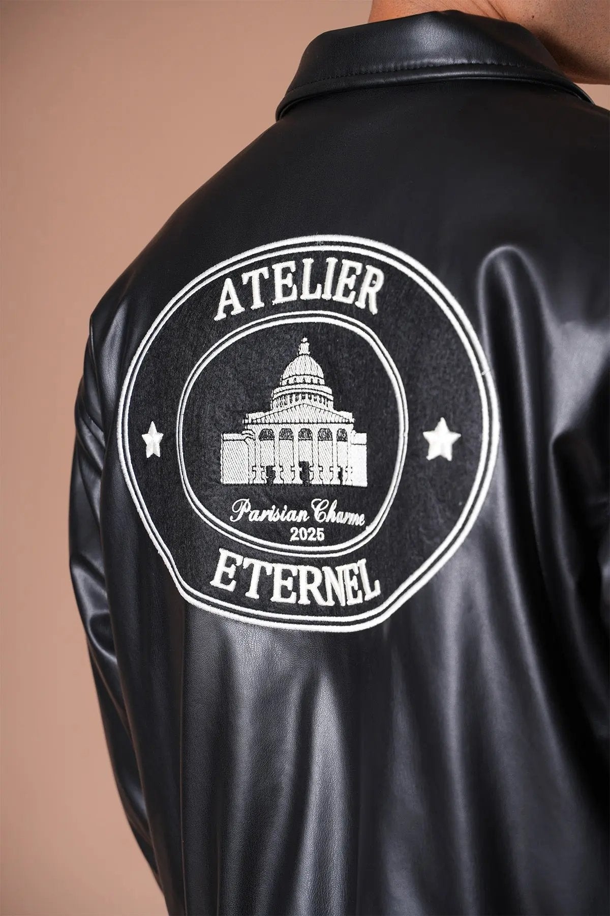 Blouson Ikao Atelier Éternel Similicuir Noir bonhomme