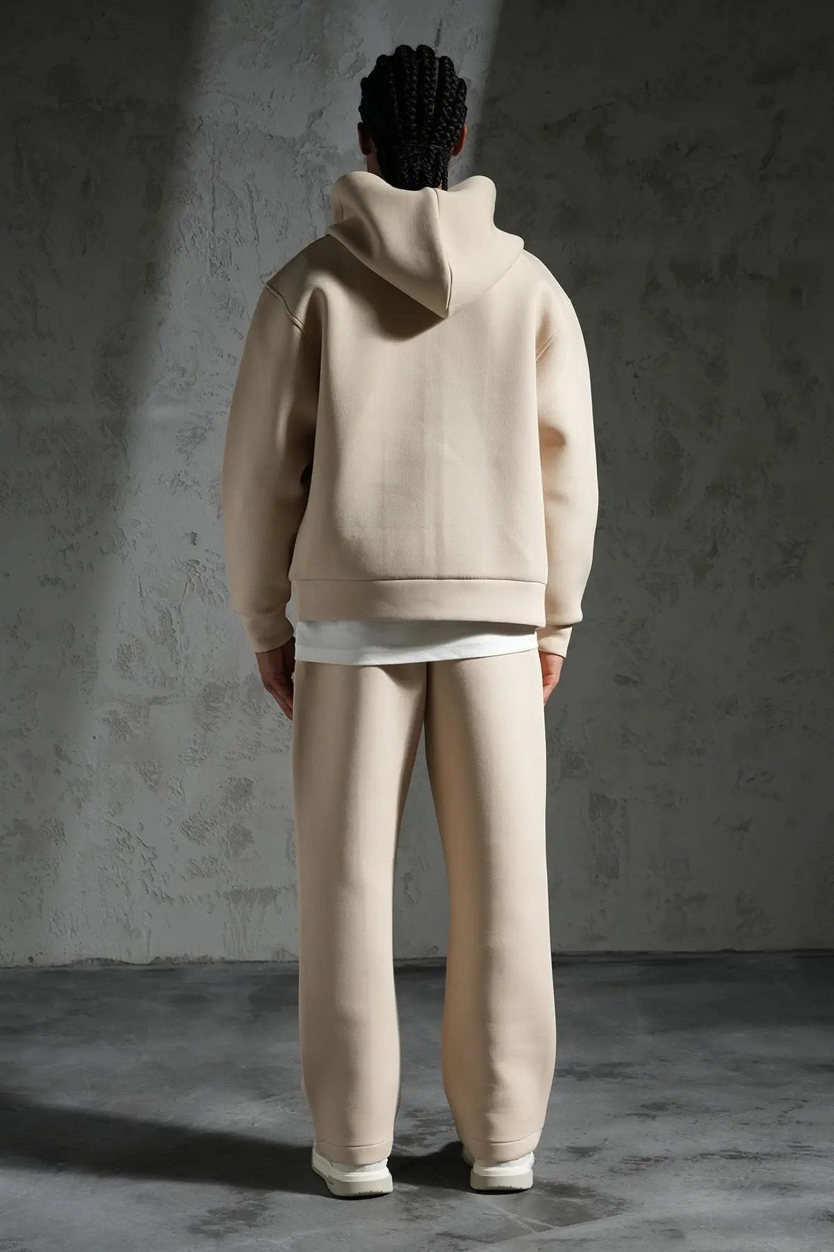 Ensemble jogging Beige zippé – IKAO Paris bonhomme