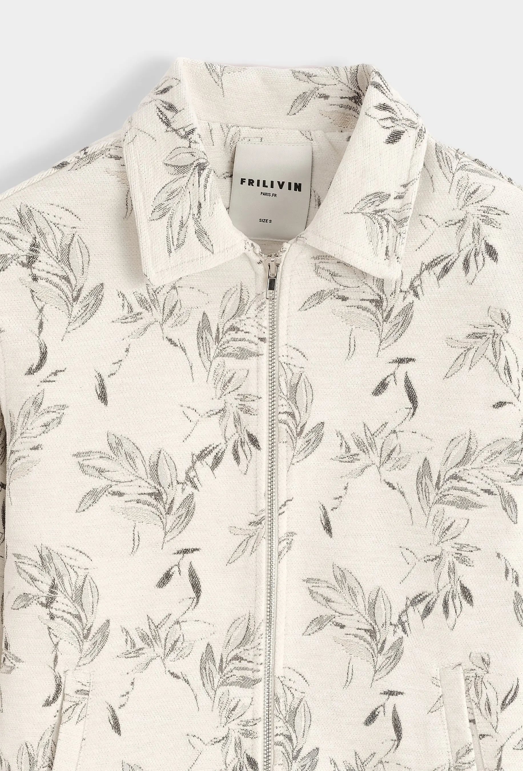 Veste Floral Homme Col Chemise bonhomme
